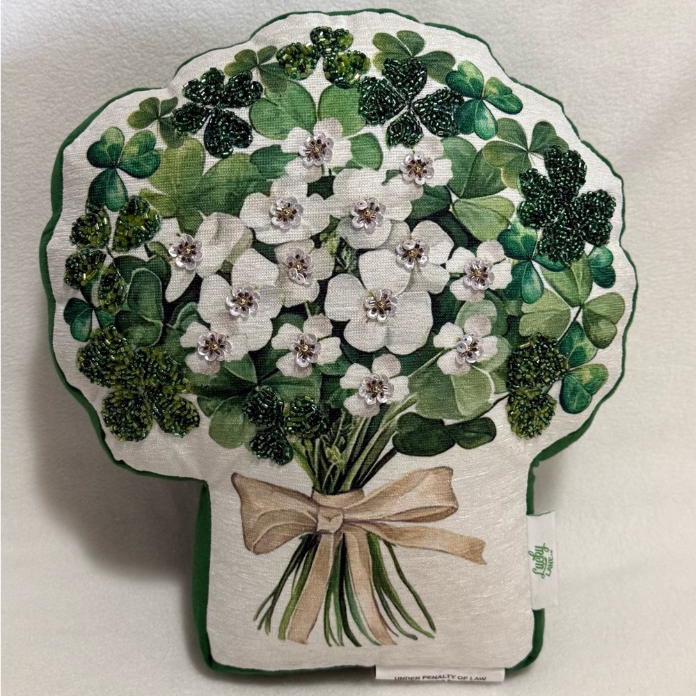 Lucky Lane Floral Bouquet Decorative Throw Pillow - NWT